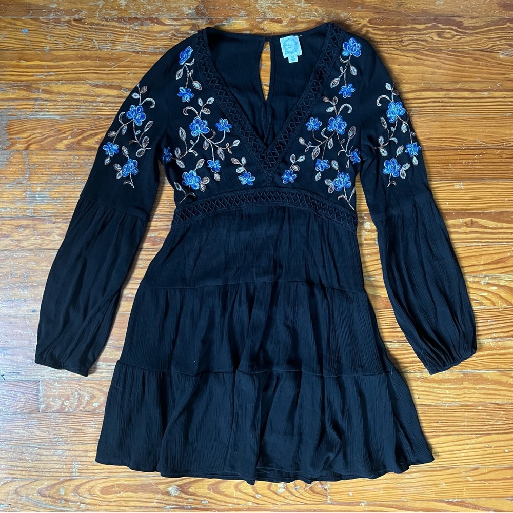 Blue Rain Mini Dress (Francesca’s)
